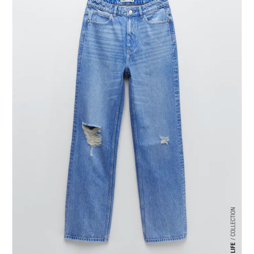 Zara mom jean wide leg